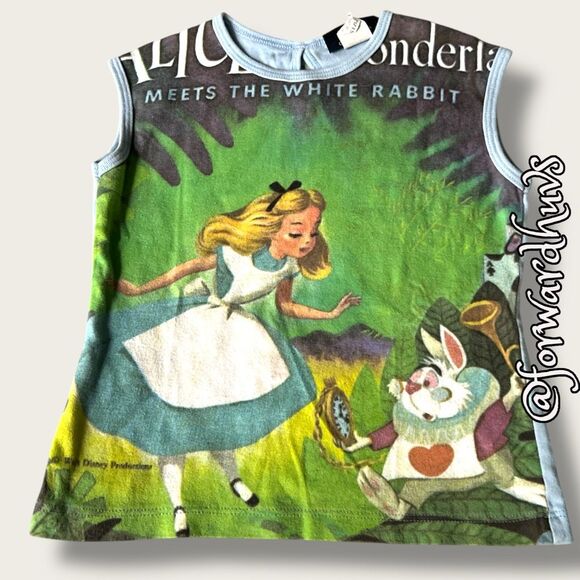 Walt Disney Vintage Alice in Wonderland Youth T-Shirt Size 5T - Picture 3 of 9
